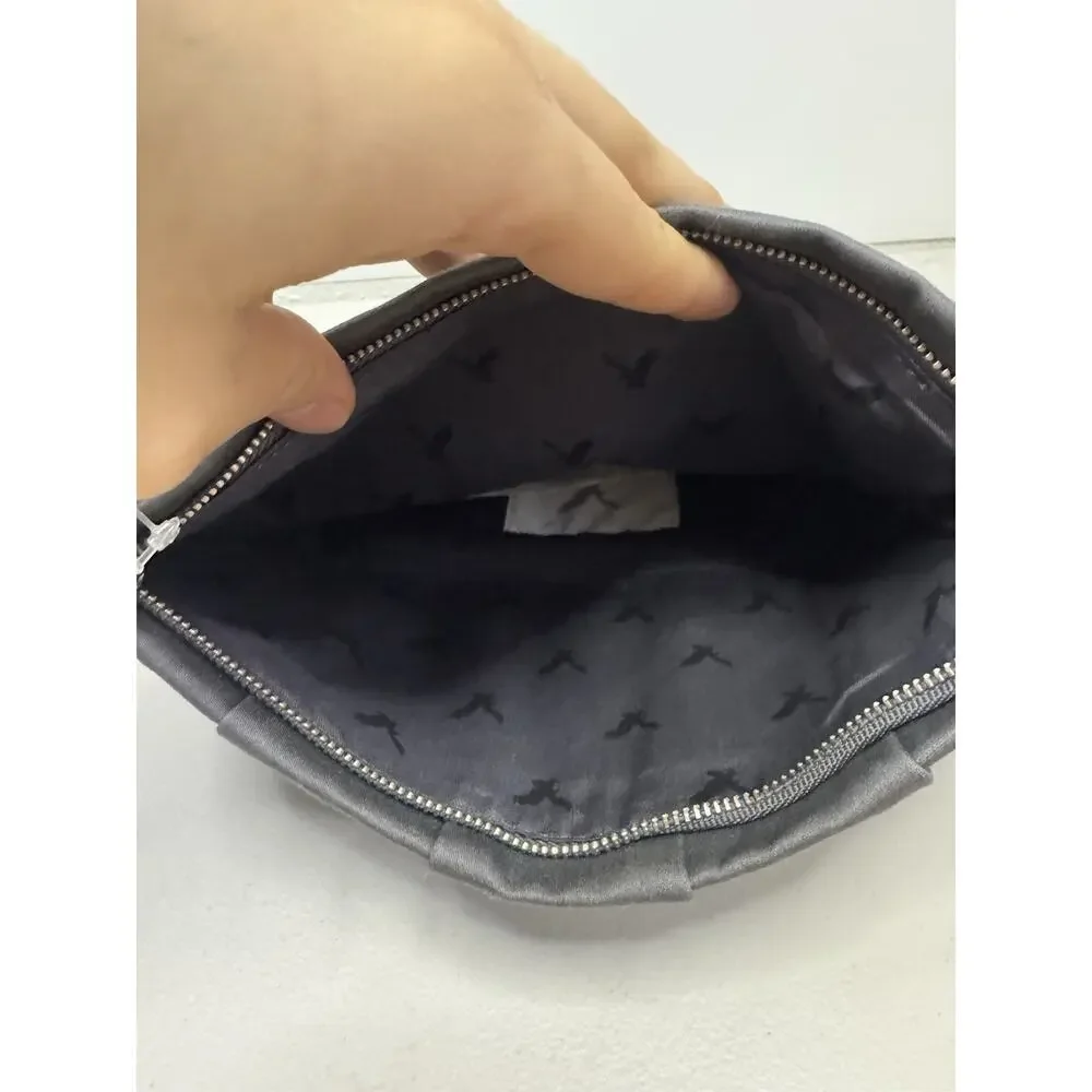 American Eagle silver / gray clutch wallet evening bag